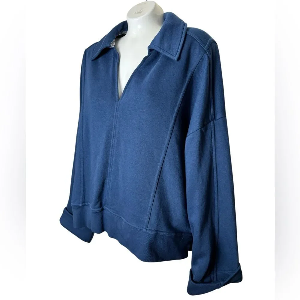 Anthropologie Pilcro Johnny Collar Sweatshirt